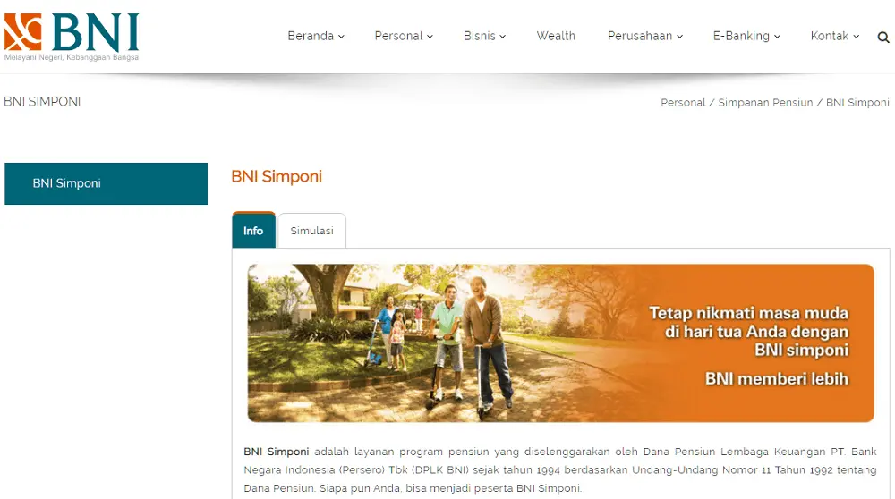  DPLK BNI Simponi - Dana Pensiun 