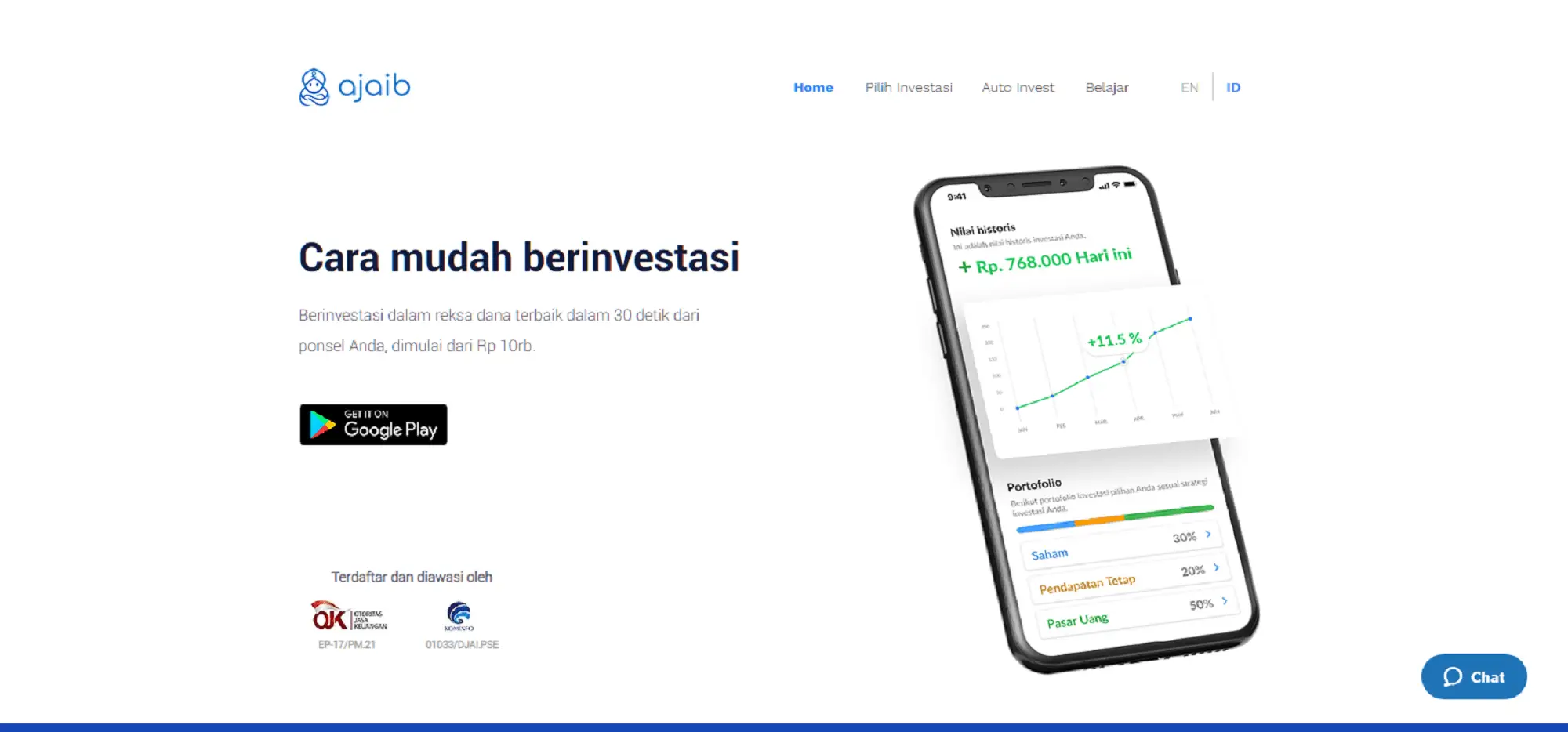 AJAIB Investasi Reksadana Robo Advisor