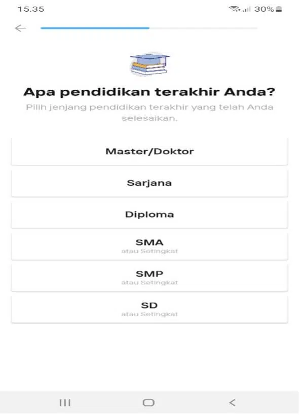 Pendidikan Terakhir