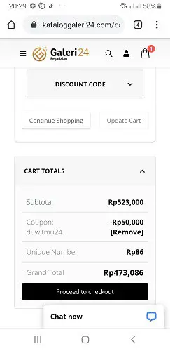 Total Harga Pembelian Logam Mulia Setelah Diskon