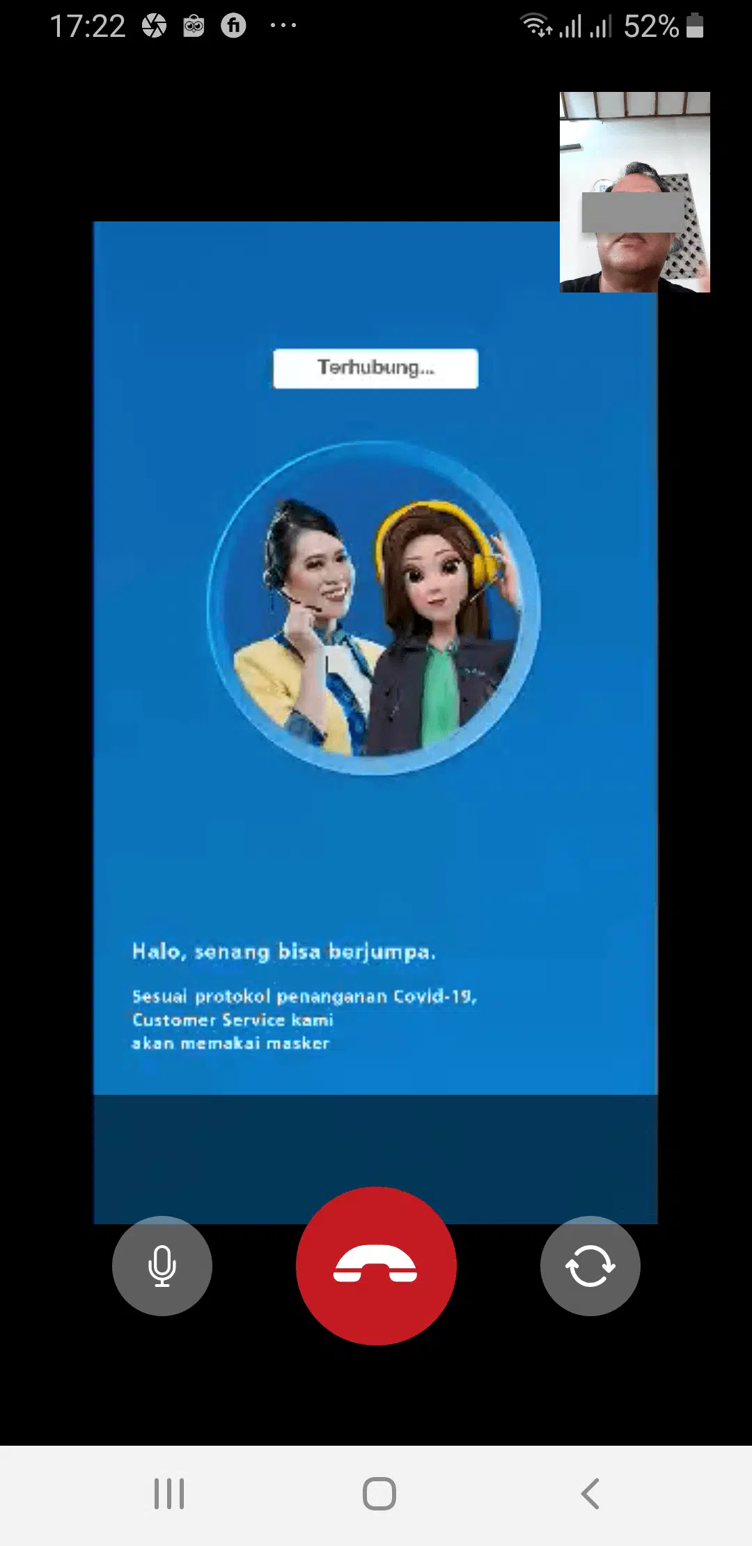 Verifikasi via Video Call CS