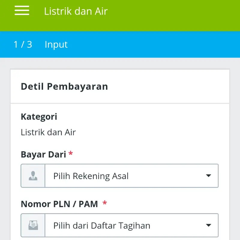 Pembayaran Listrik