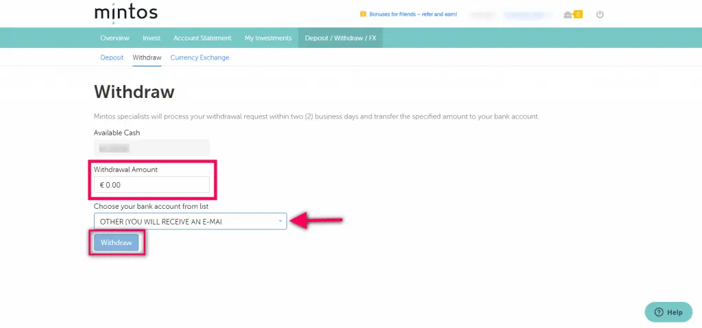 Cara Menarik Dana dari Mintos P2P