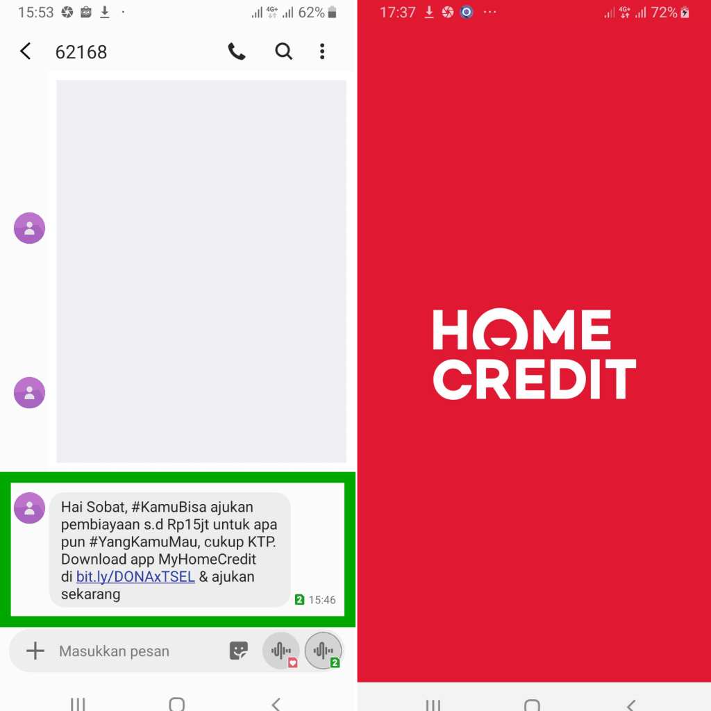 Pengajuan Kredit Pinjaman Dana Tunai Online Home Credit