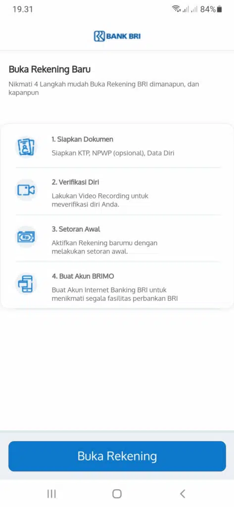 langkah pembuatan akun