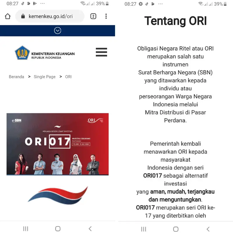 ORI Obligasi Negara Ritel