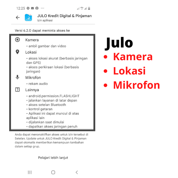 Data Pribadi Julo Pinjaman Online