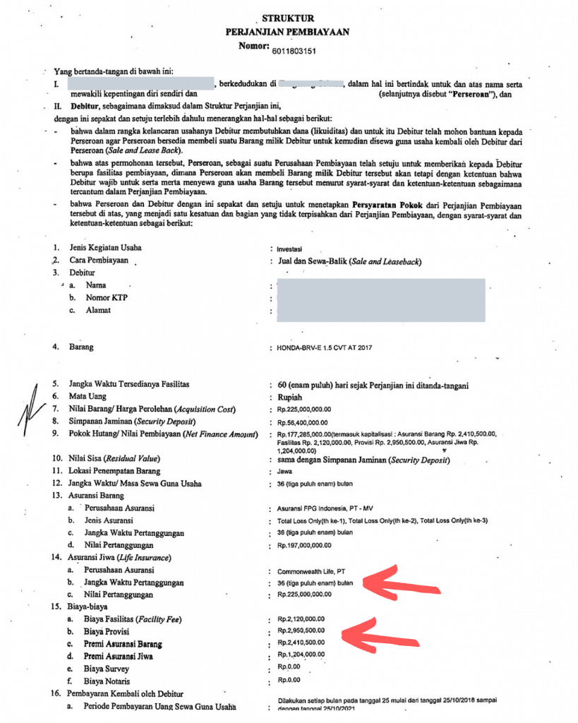 Perjanjian Pembiayaan