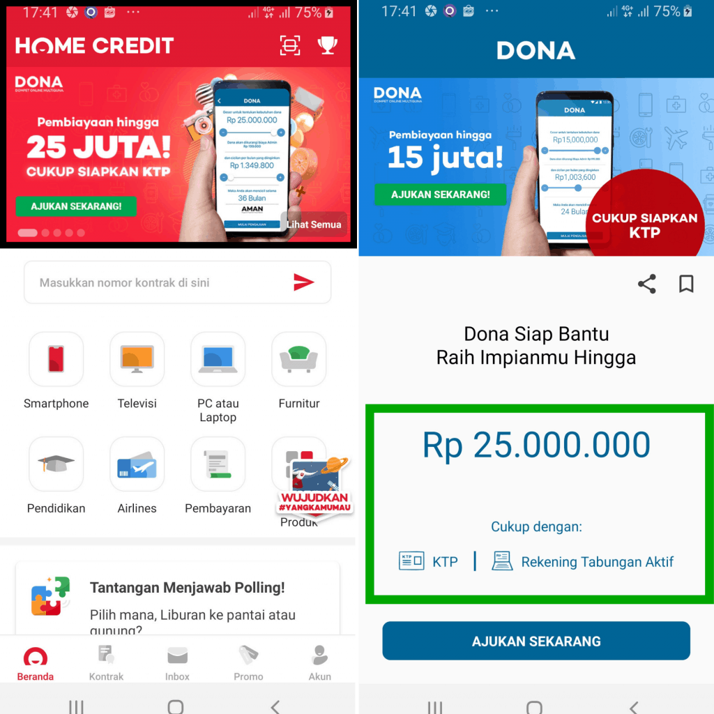 Dana Tunai Online Home Credit