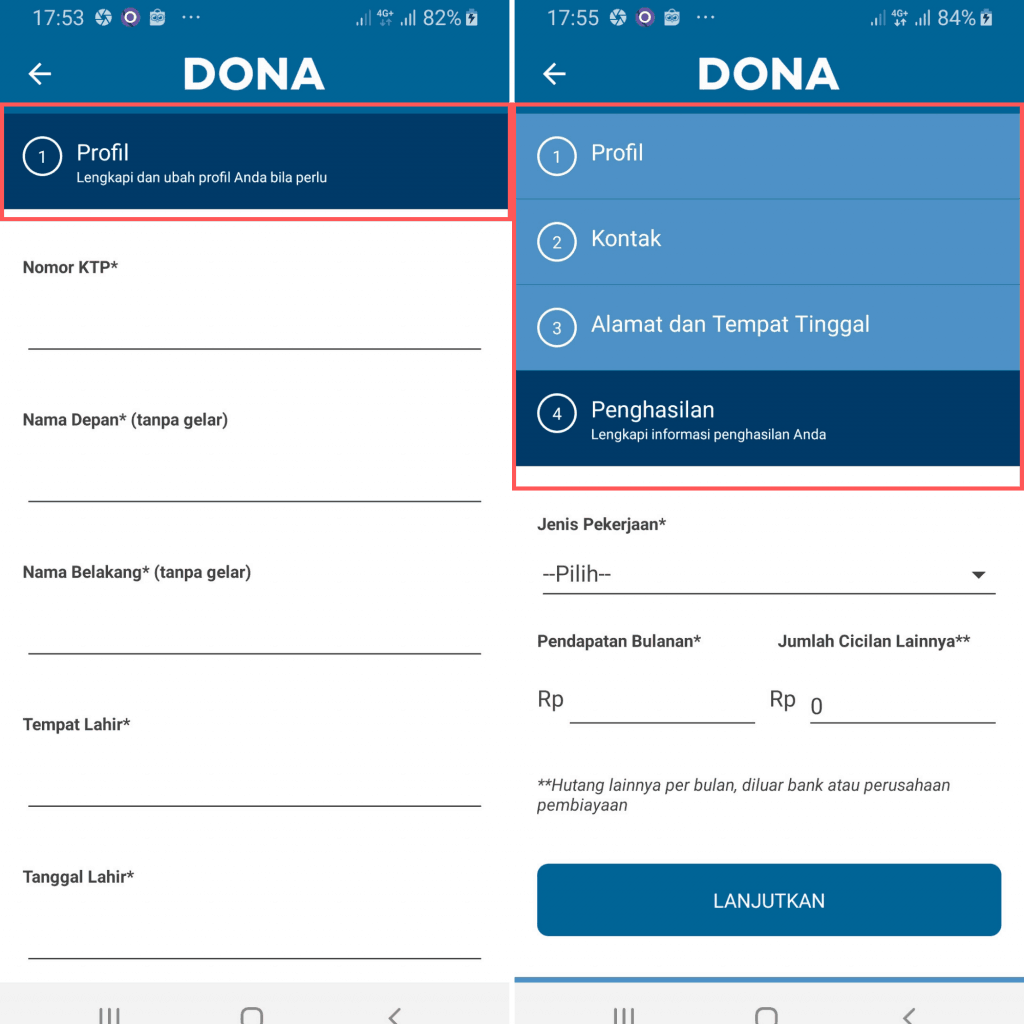 Dana Tunai Online Home Credit DONA