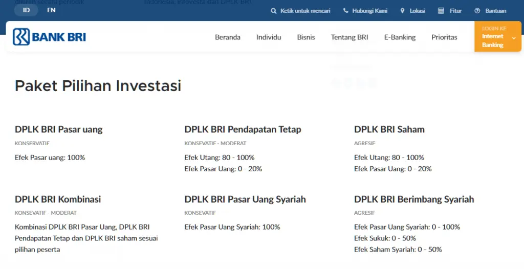 Pilihan Investasi DPLK