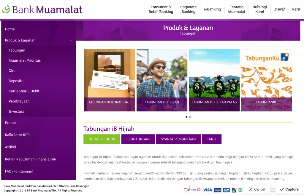 Tabungan Haji iB Hijrah Bank Muamalat