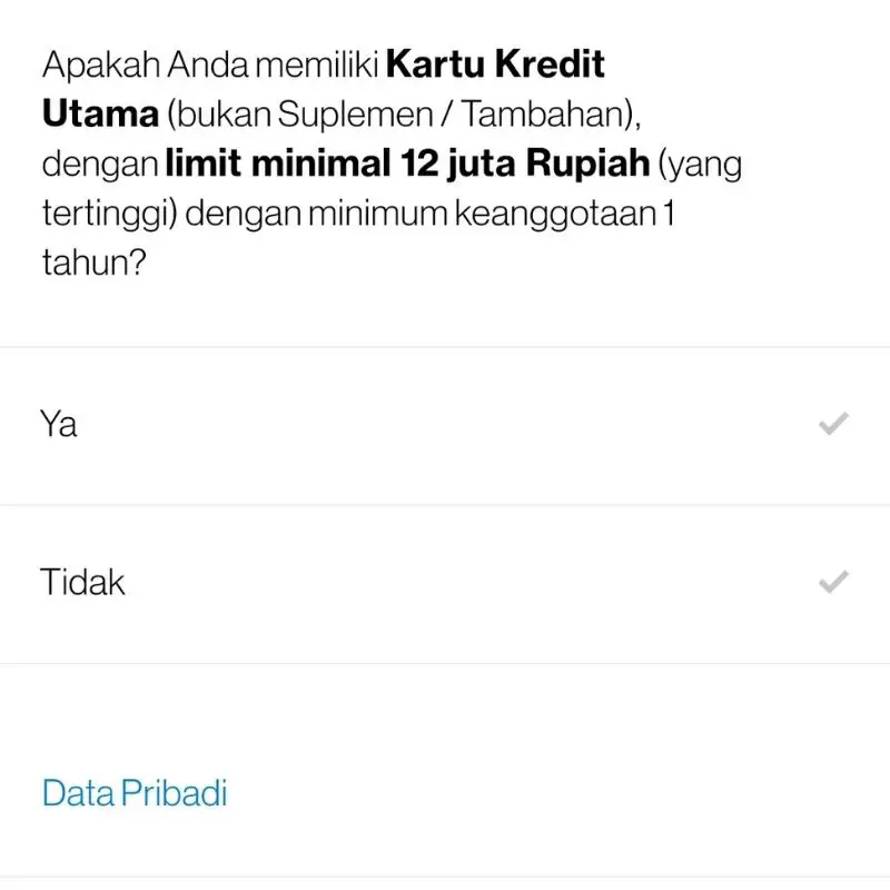 Data Kartu Kredit
