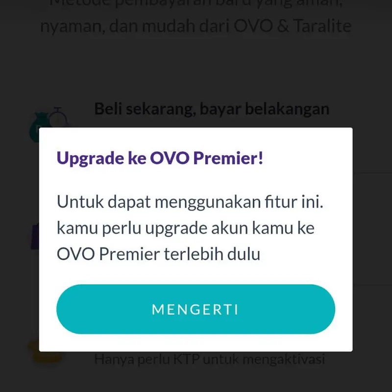 Upgrade OVO Premier