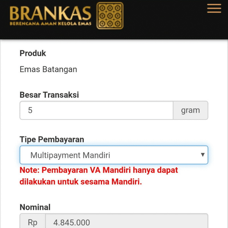 Transfer Pembayaran