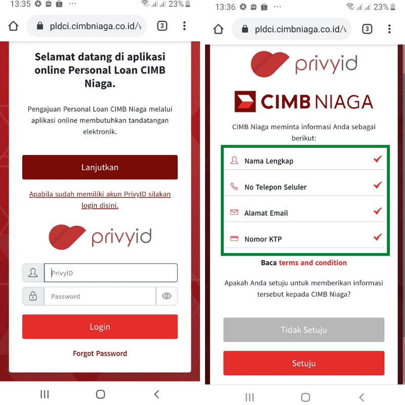 PrivyID Tanda Tangan Elektronik KTA Niaga Online