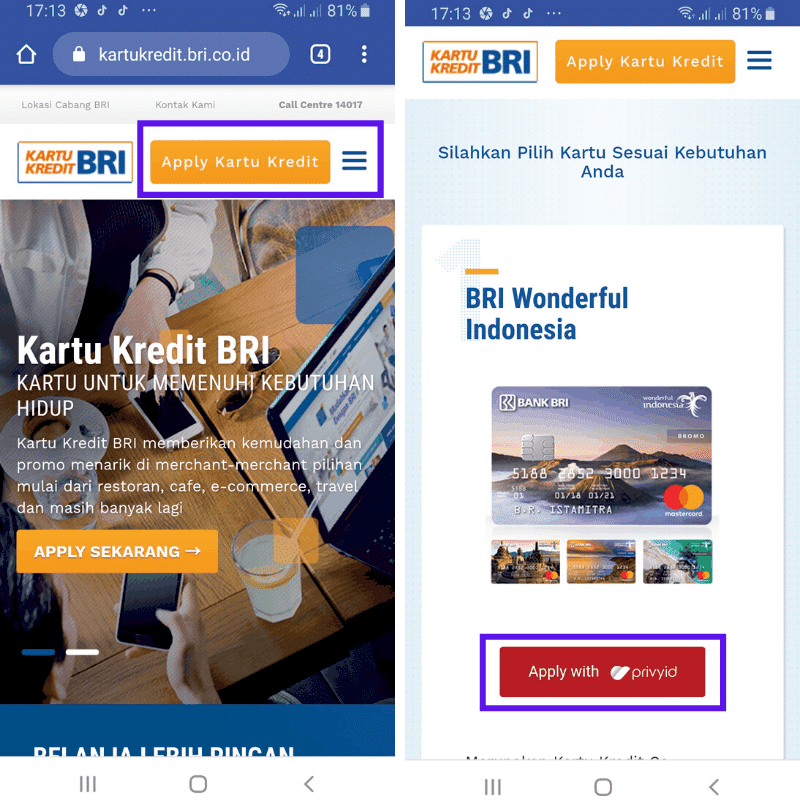 Situs Kartu Kredit BRI