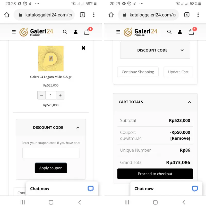Diskon dan Total Bayar