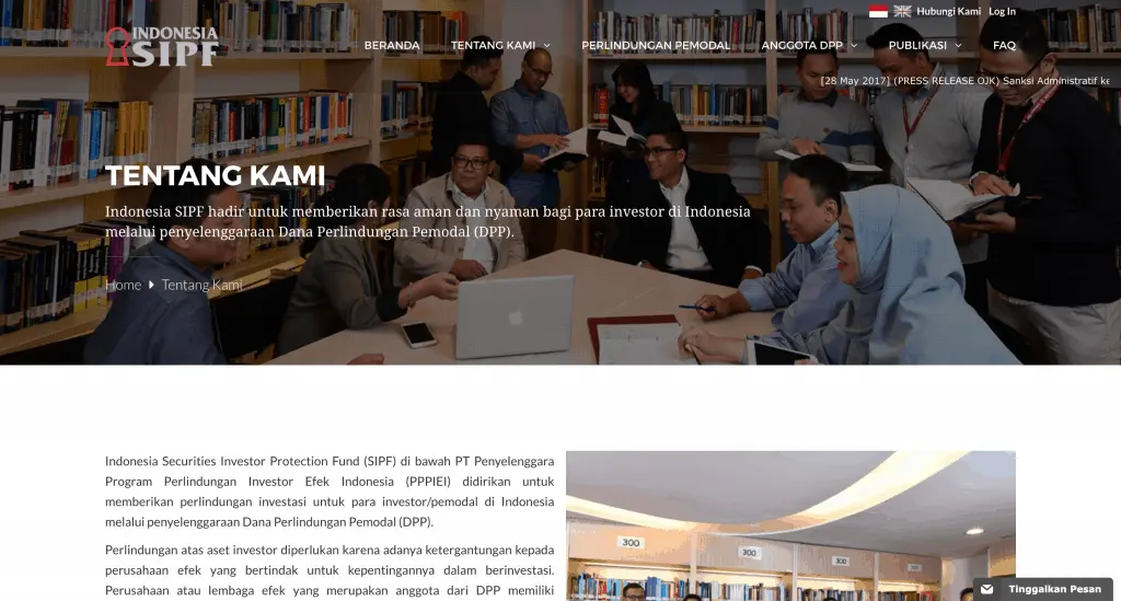 Indonesia Perlindungan Pemodal Saham 