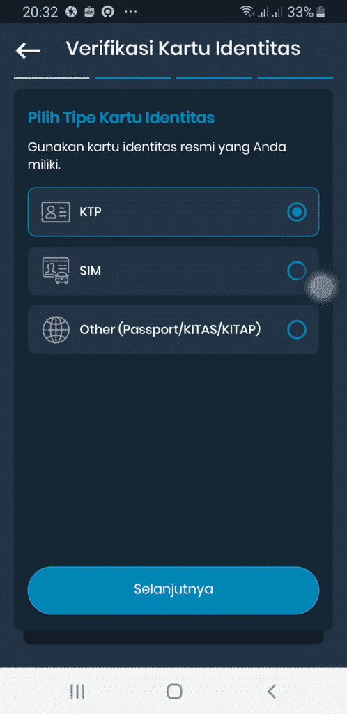 verifikasi ktp akun indodax