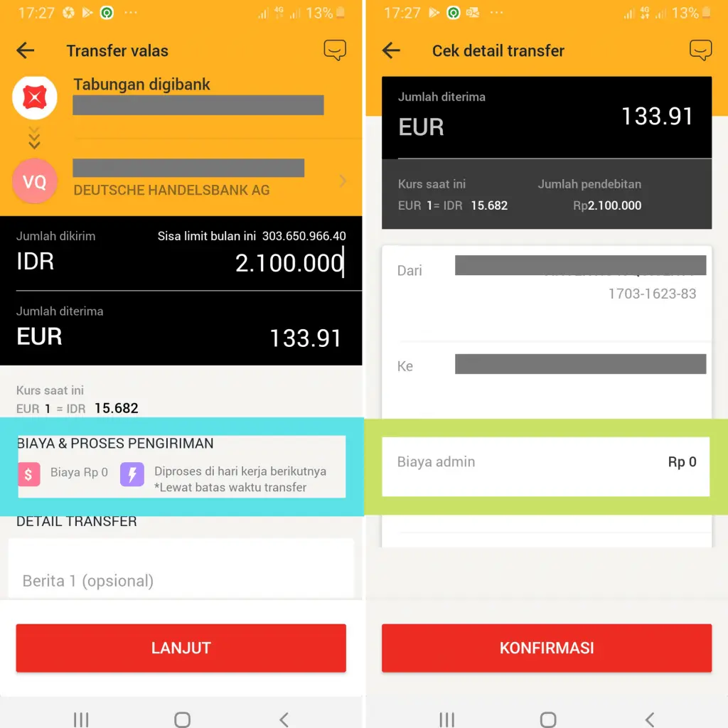 Transfer Valas Digibank DBS - Biaya Nol (Free)