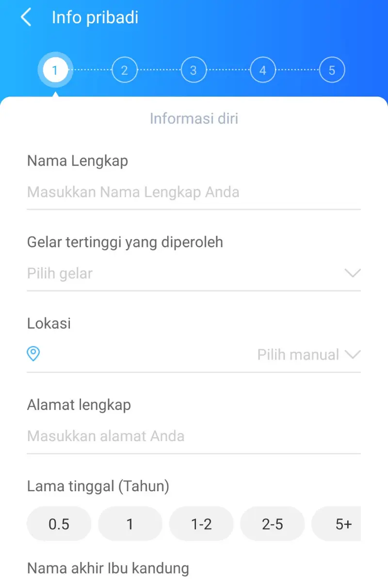 Isi Data Diri