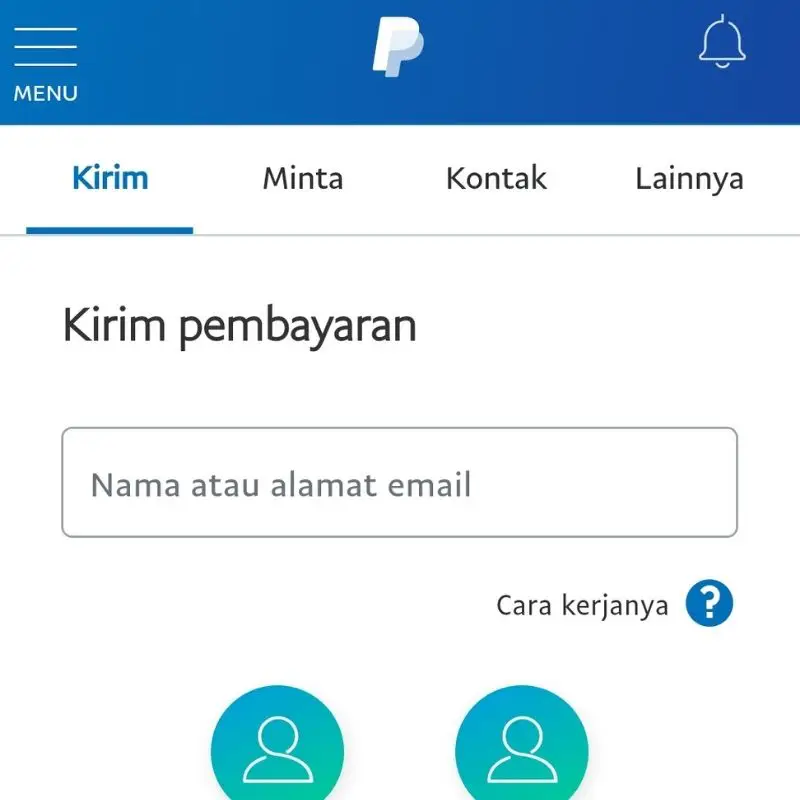 kirim pembayaran uang