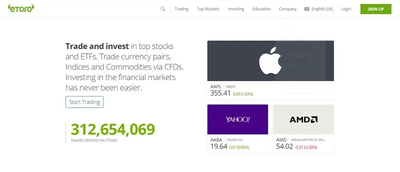 eToro Investasi Saham Asing