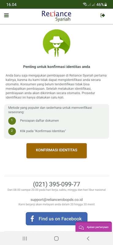 Reliance meminta dokumen tambahan 