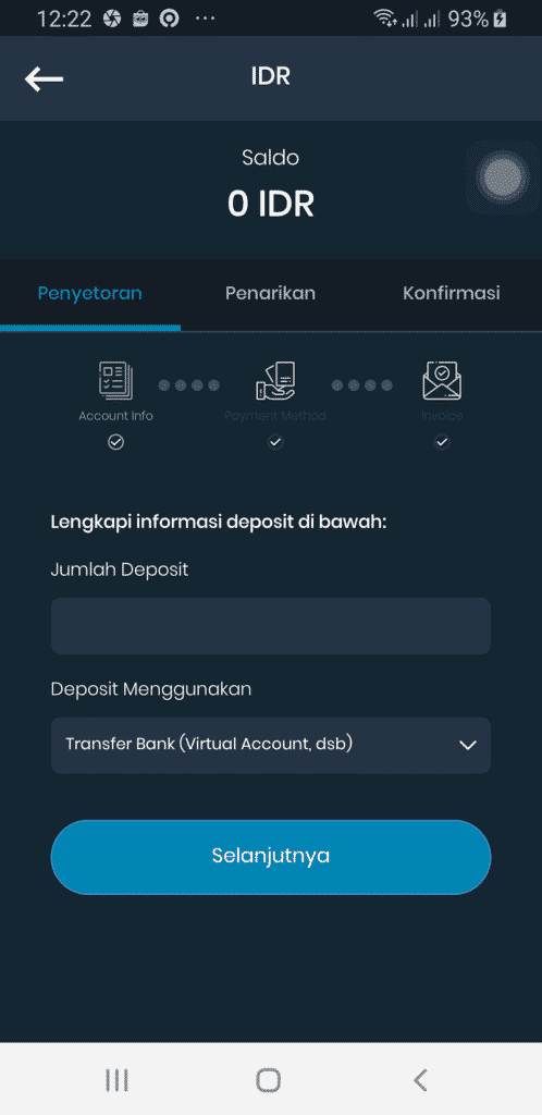 deposit rupiah indodax