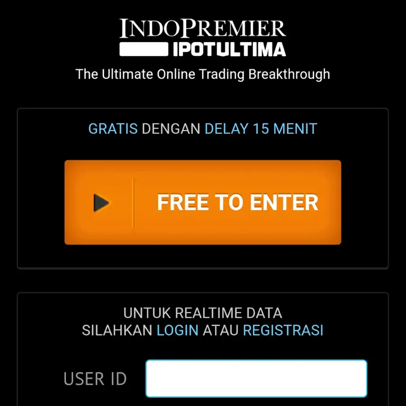 Masuk Login di IPOT Ultima