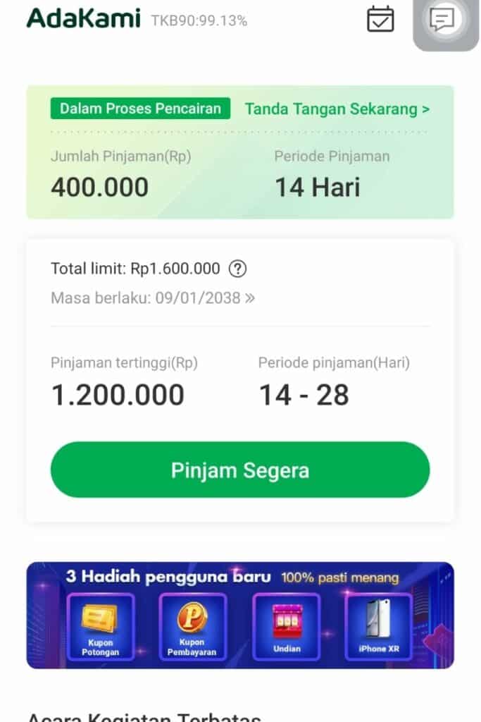 Disetujui AdaKami Pinjaman Online Izin OJK