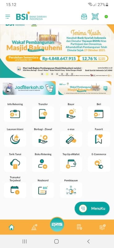 BSI Mobile memudahkan keperluan transaksi nasabahnya melalui variasi fungsi dan fitur yang ditawarkan. Di bawah ini adalah sejumlah fitur dan layanan BSI yang sebaiknya dipahami oleh setiap penggunanya.