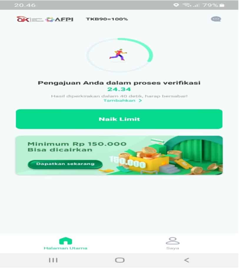 Verifikasi Proses Pencairan Dana Pinjaman Easycash