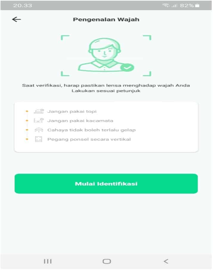 Proses Konfirmasi Data KTP di Aplikasi Easycash