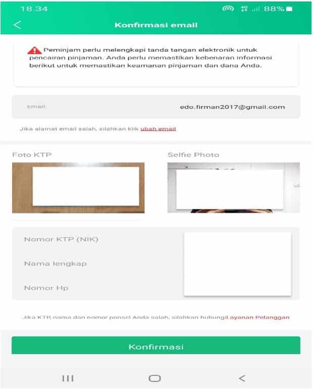 Persetujuan Pinjaman