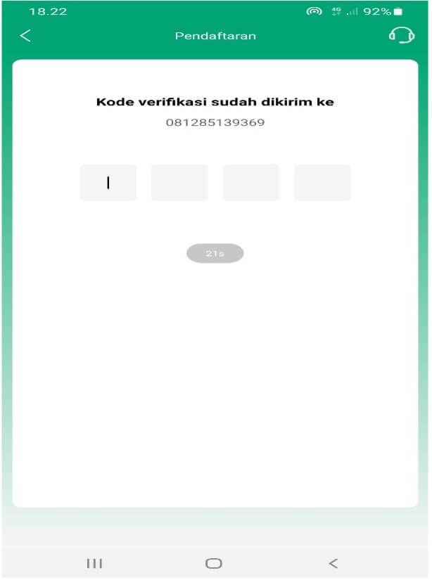 Verifikasi OTP Kredinesia