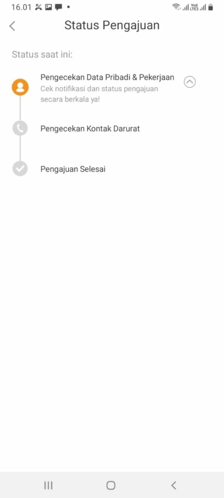 Status Pengajuan Kredit Aplikasi Maucash Pinjaman Online