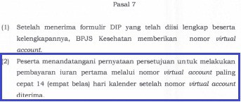 BPJS Kesehatan Pasal 7