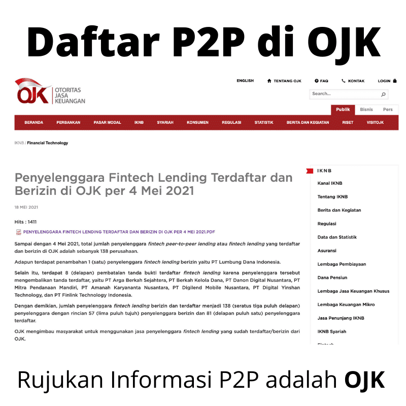 Daftar P2P Izin OJK