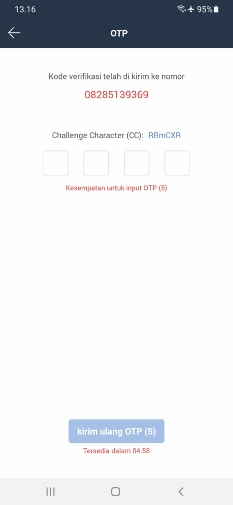 Kode OTP Danamas Aplikasi Dana Tunai