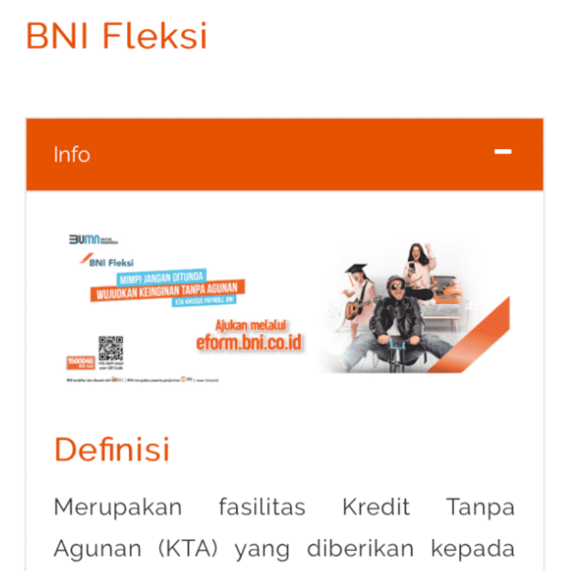 KTA BNI Fleksi