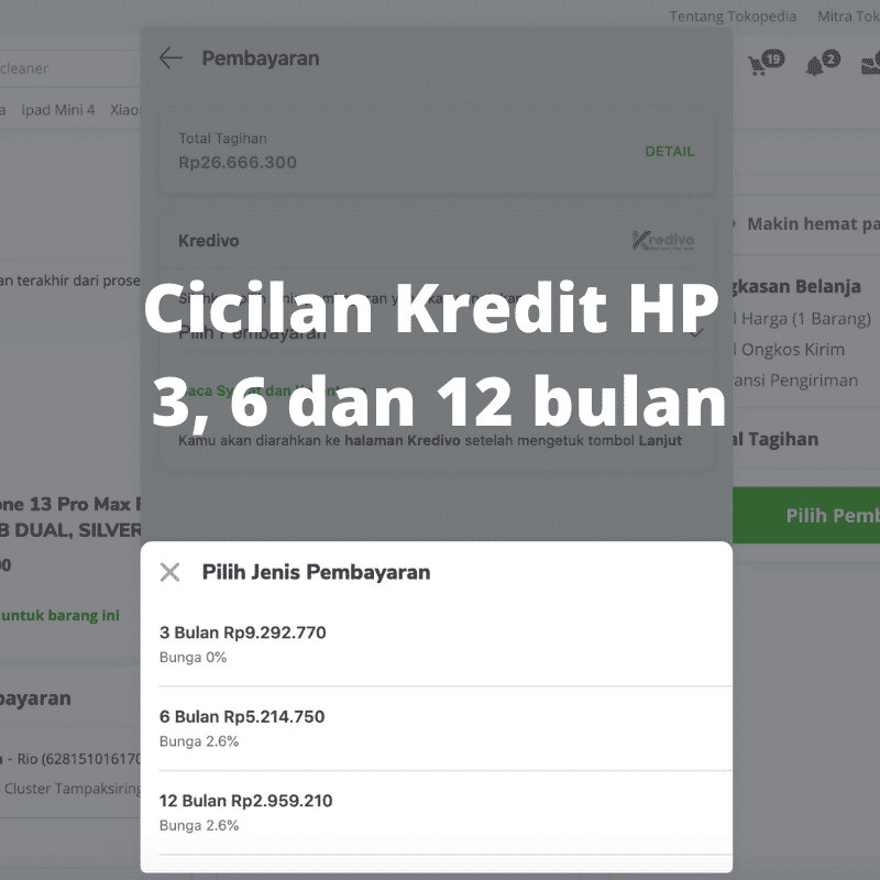 Pilihan Cicilan Kredit HP Online