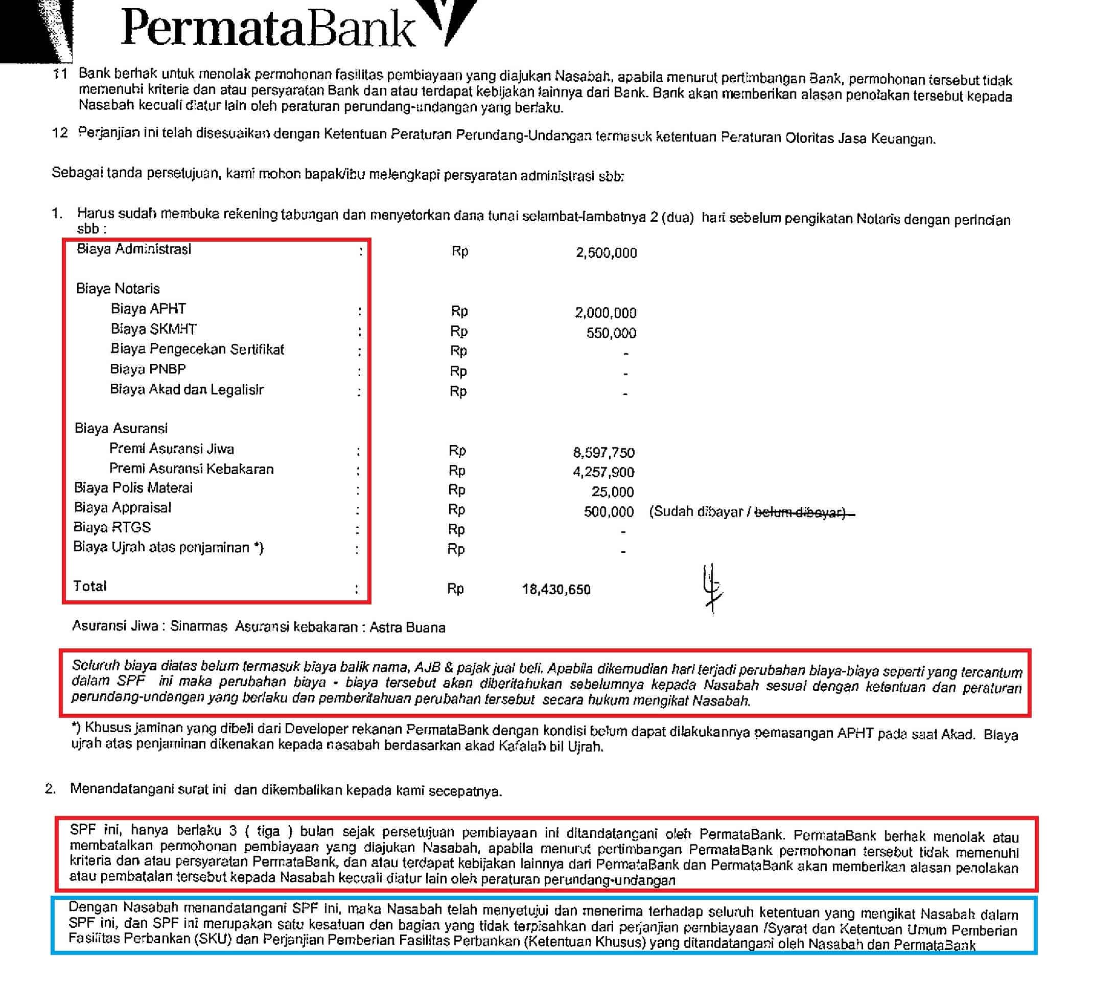 SPK Refinancing KPR Rumah