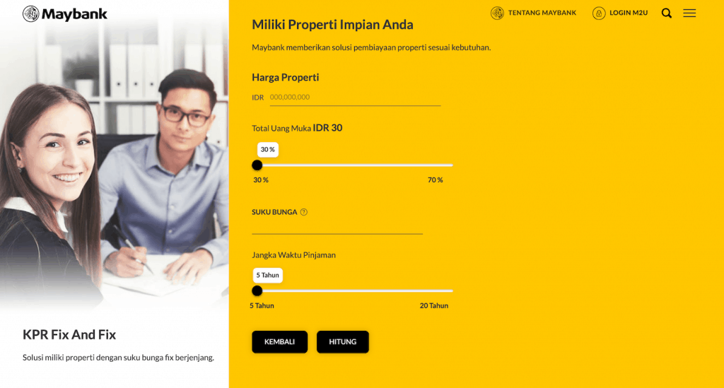 Simulai KPR Maybank