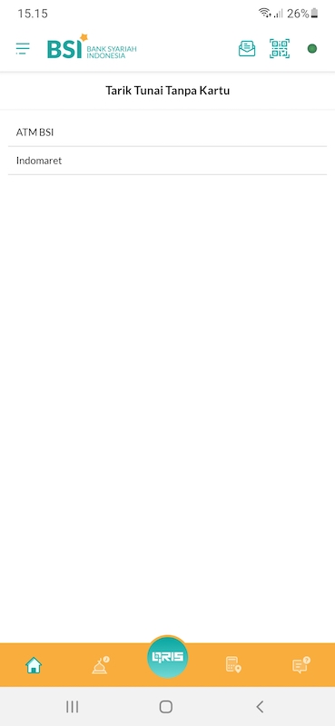 Fitur ini memudahkan pengguna BSI Mobile yang lupa membawa kartu ATM-nya untuk tetap dapat melakukan penarikan uang melalui mesin ATM BSI dan Indomaret.