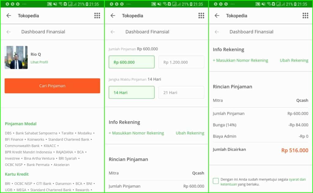 Cara Pinjam di Tokopedia 2019
