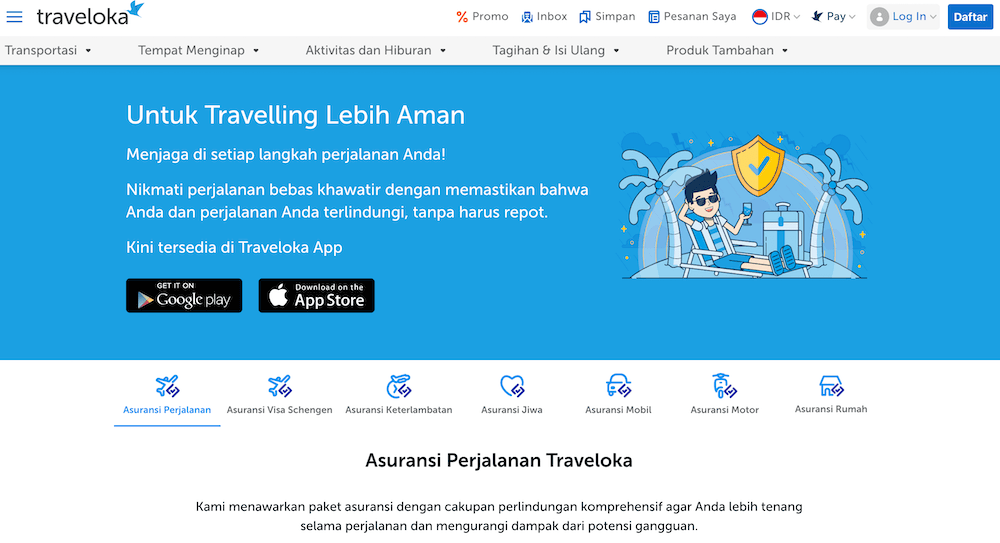 Asuransi Perjalanan Traveloka