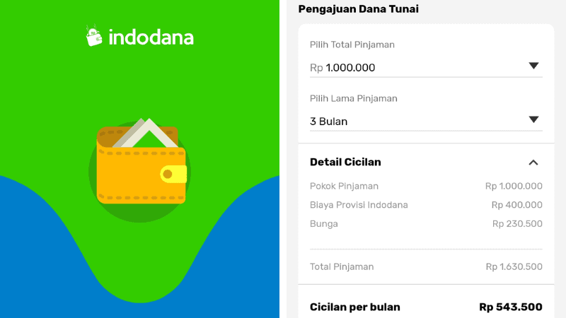 Bunga Indodana Pinjam Uang Tunai