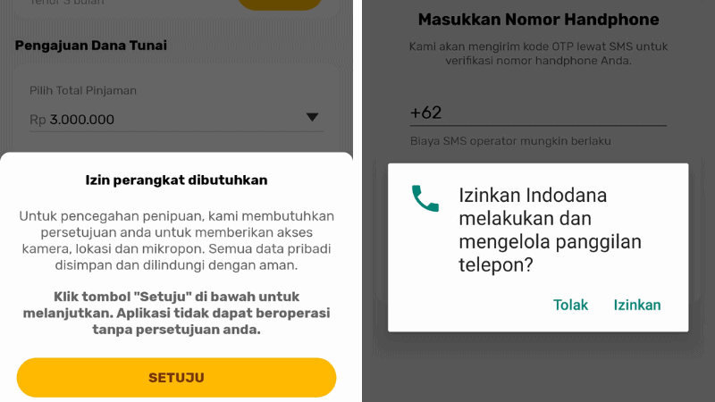 Izin Penarikkan Data Pribadi Pinjaman Online